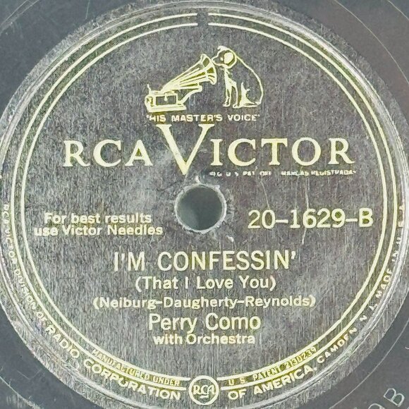 Perry Como RCA 20-1629 Victor Shellac 78 RPM I Dream Of You / I’m Confessin’ - Picture 3 of 4